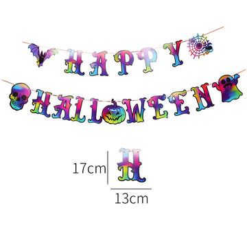 Bandera colorida de Halloween