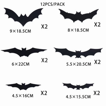 Decoración murciélago de fondo 3D