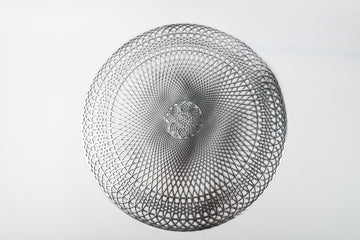 Set x5 Individuales Redondo Plateado