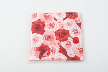 Servilleta rosas