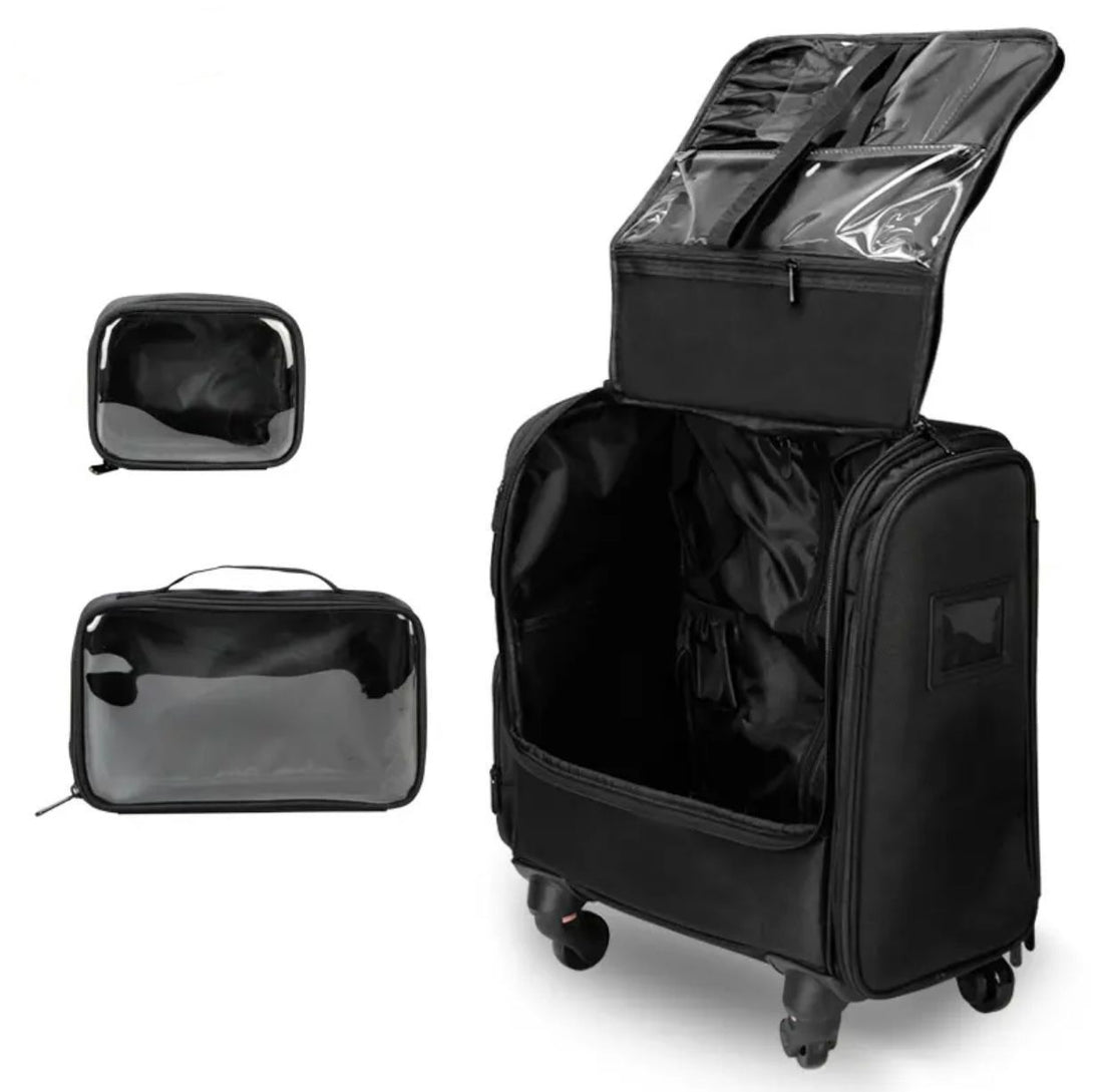 MALETA DE LADO 2 NIVELES NEGRA