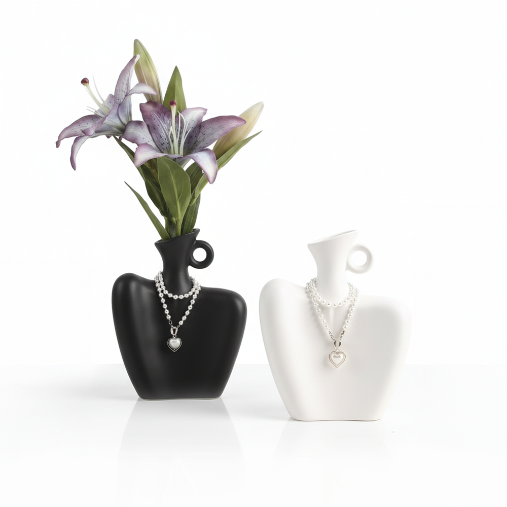 Florero Con Diseño de Hombro