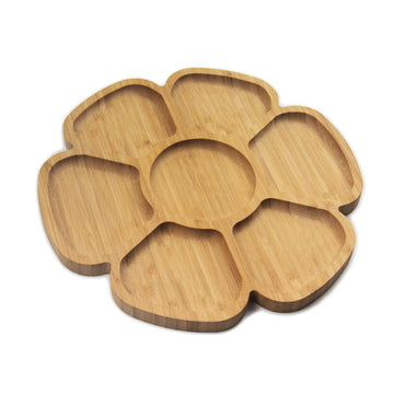 TABLA DE MADERA PARA SNACKS FLOR