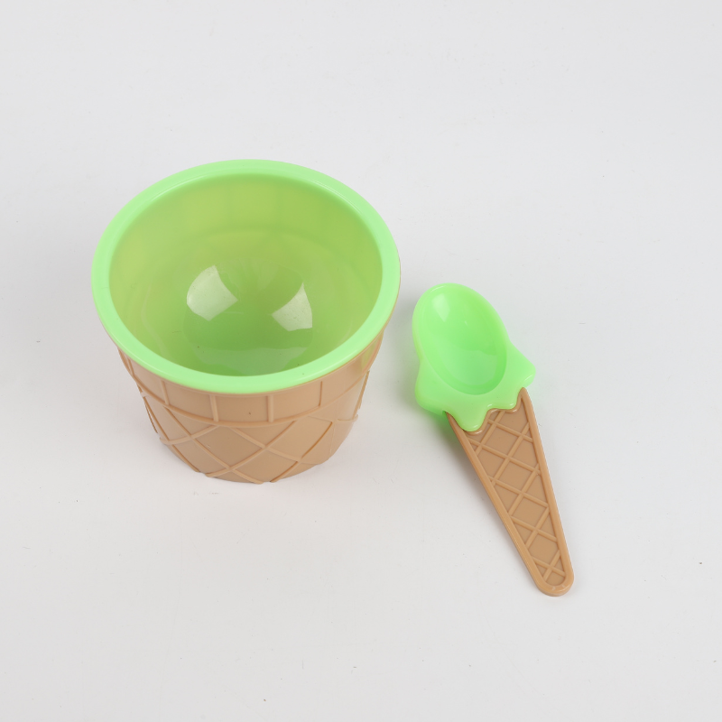Bowl con Cuchara para Helado