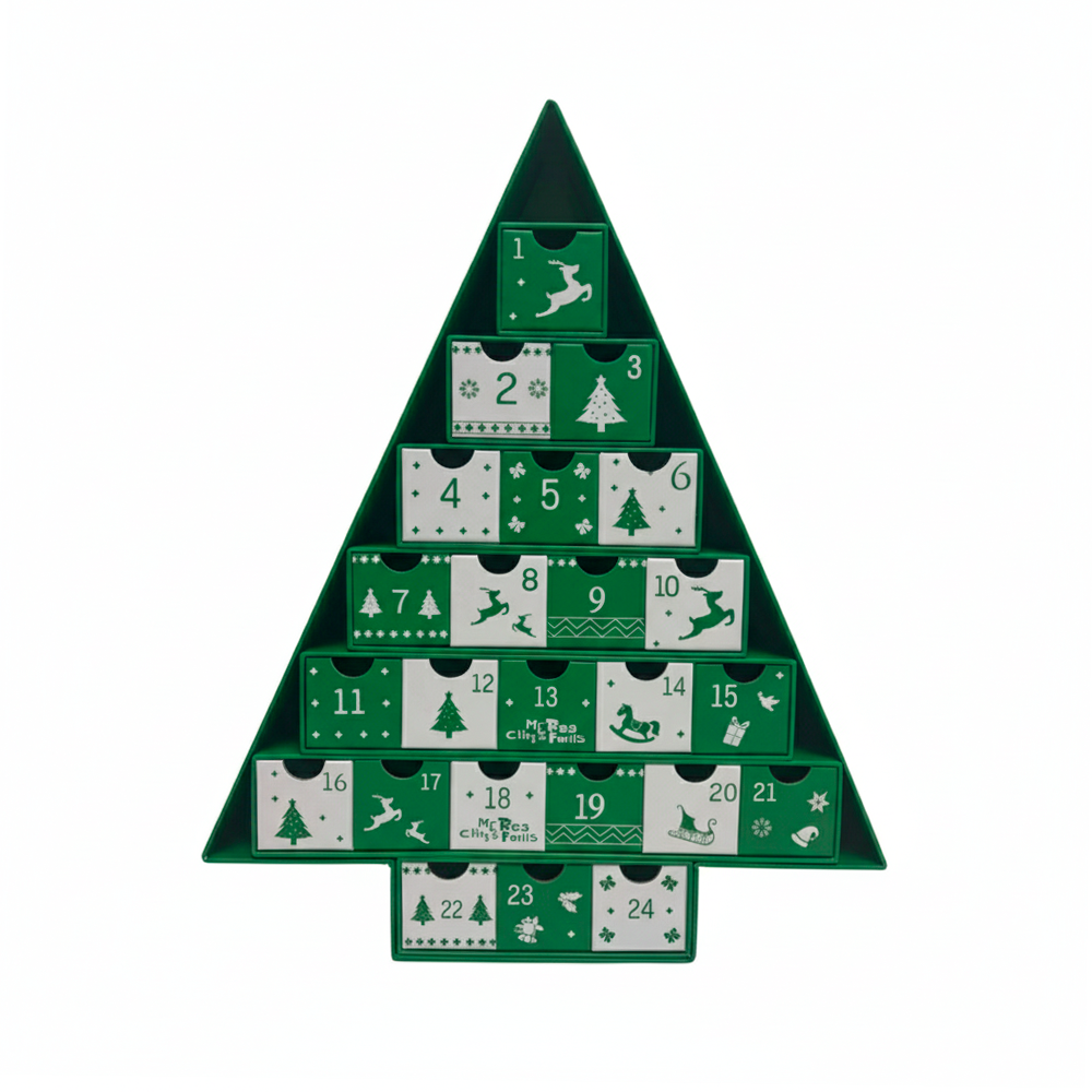 Calendario de Adviento Arbol Navideño - Verde
