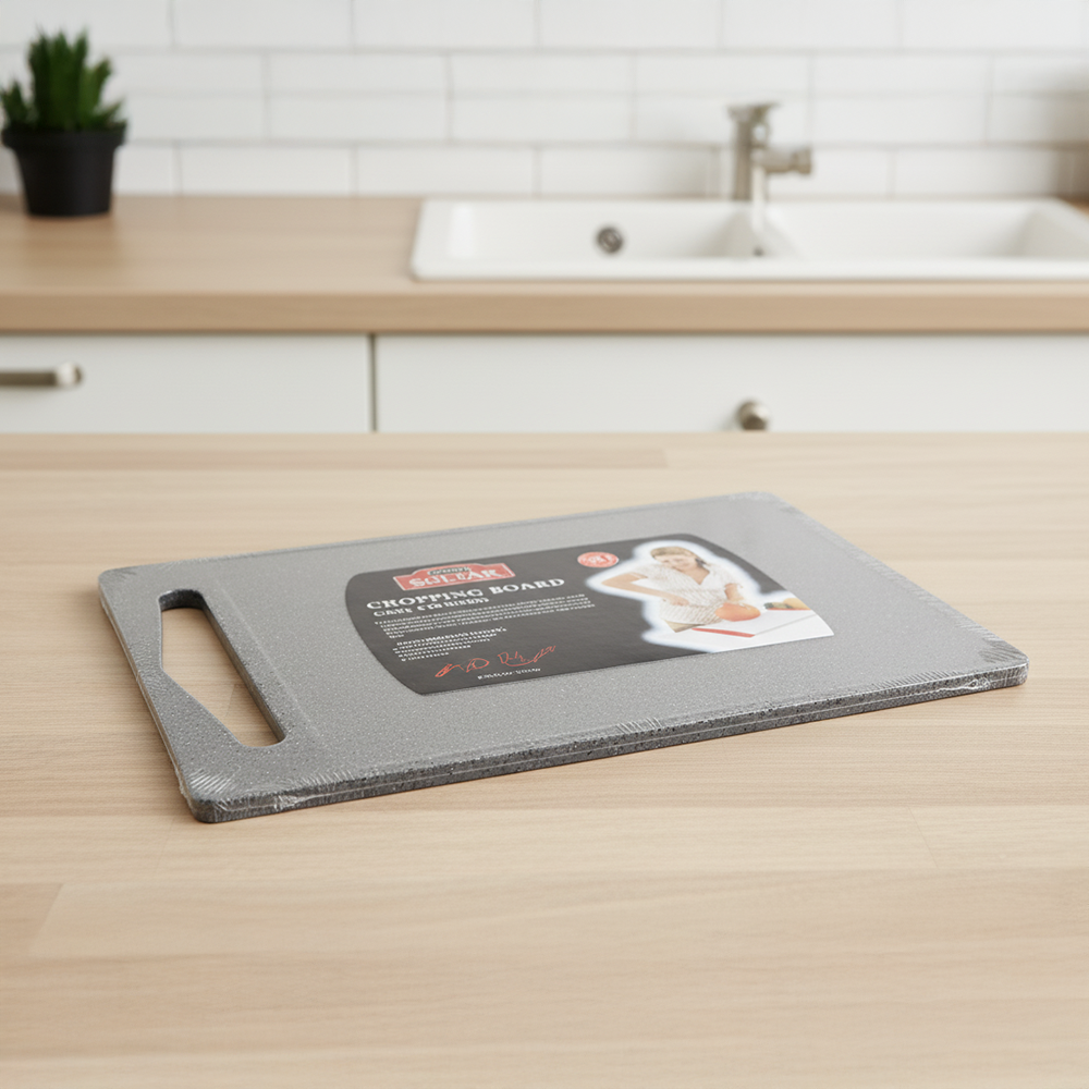 Tabla De Picar Negro Marmoleado