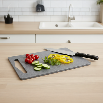 Tabla De Picar Negro Marmoleado