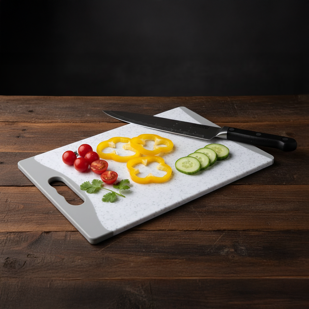 Tabla De Picar Gris Marmoleado