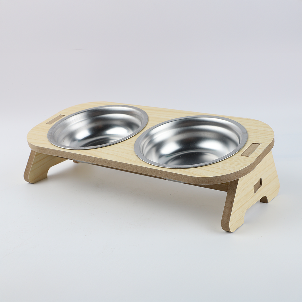 Plato Elevado Doble para Mascota