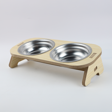 Plato Elevado Doble para Mascota