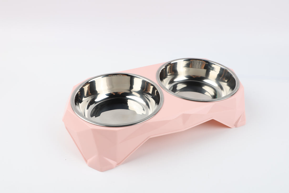 Plato Doble para Mascota Pasteles