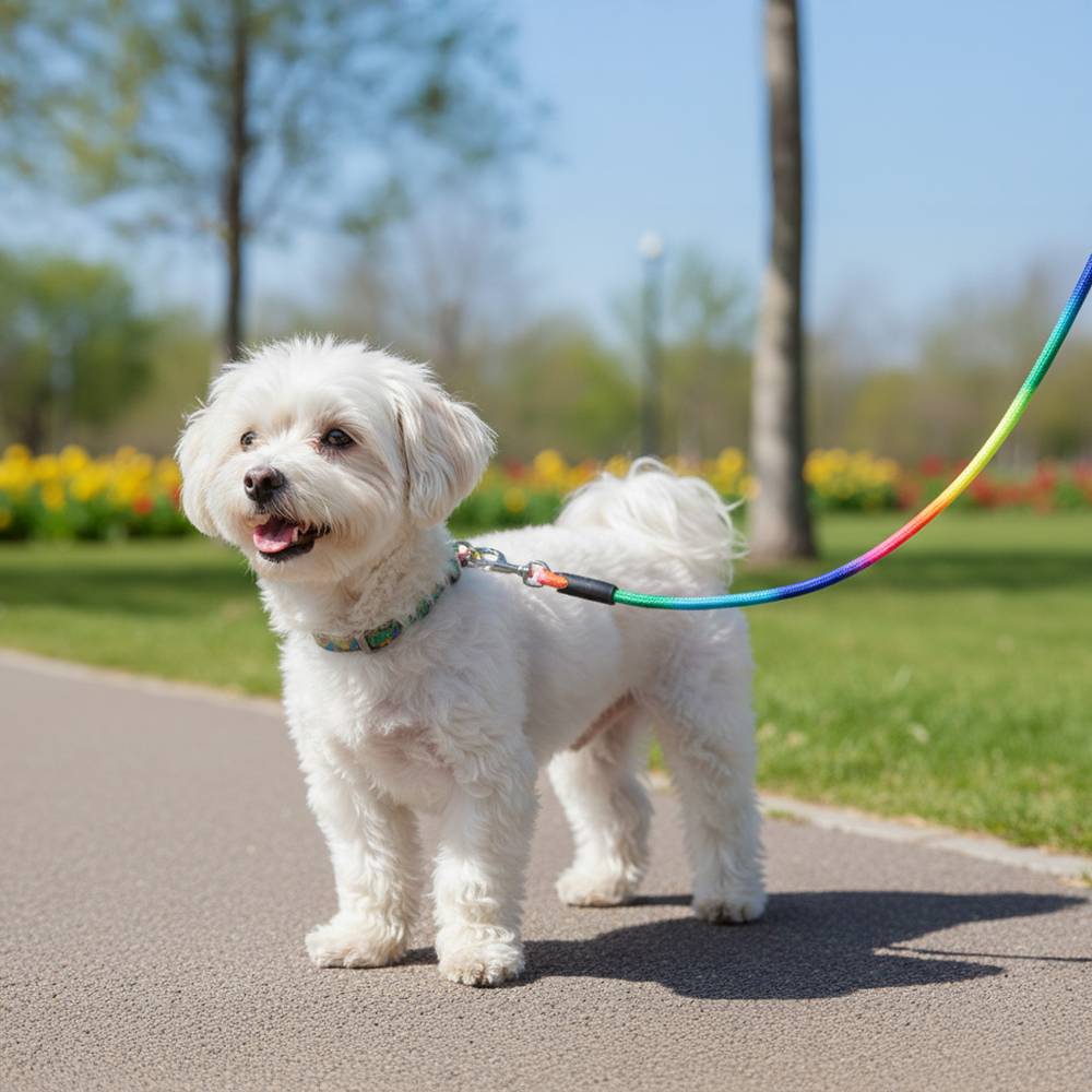 Set de Correa y Pechera para Mascota Multicolor