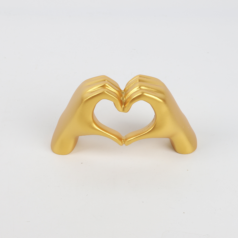 Adorno de Resina Manos en Forma de Corazón