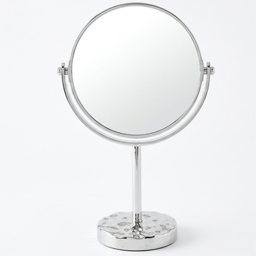 Espejo de Mesa Silver Base Texturada