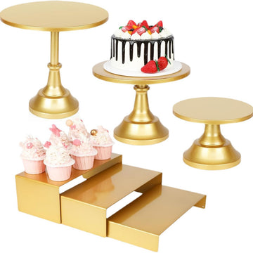 Set de 6 Soportes para Postres Dorados
