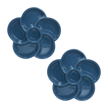 Set x2 Bandejas para Piqueos - Azul