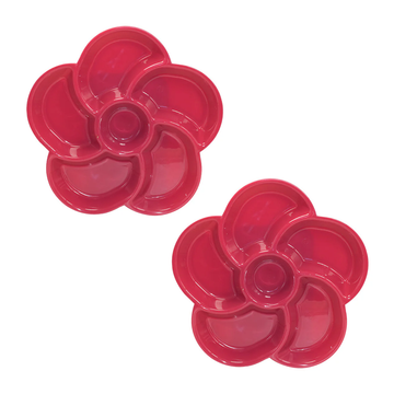 Set x2 Bandejas para Piqueos - Rojo