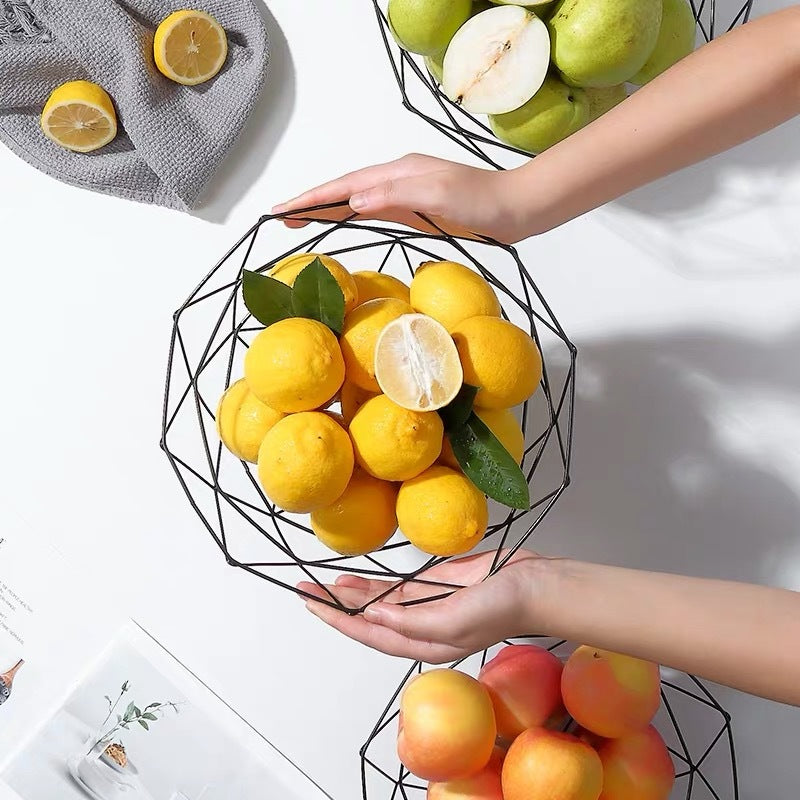 Cesta de Frutas forma Geométrica