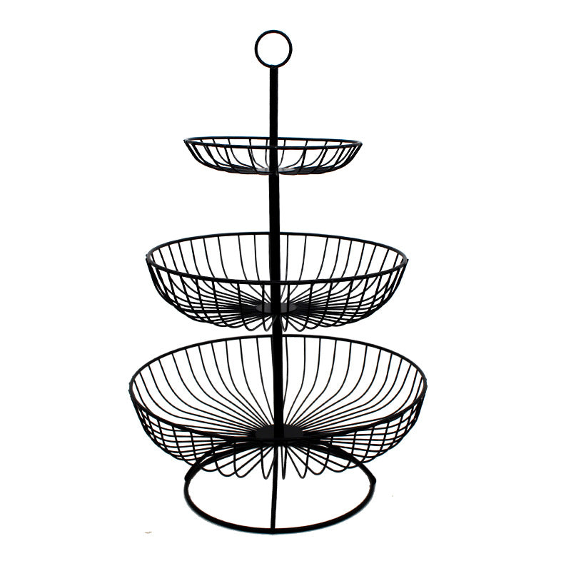 Cesta de Frutas de 3 Niveles