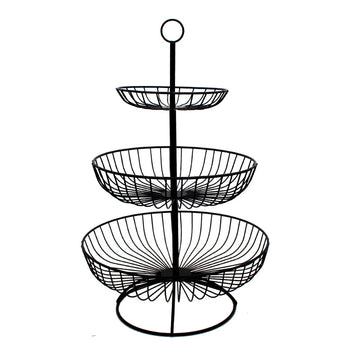 Cesta de Frutas de 3 Niveles