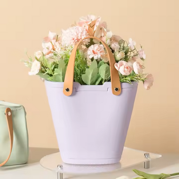 Florero de Cerámica Bolso con Asa