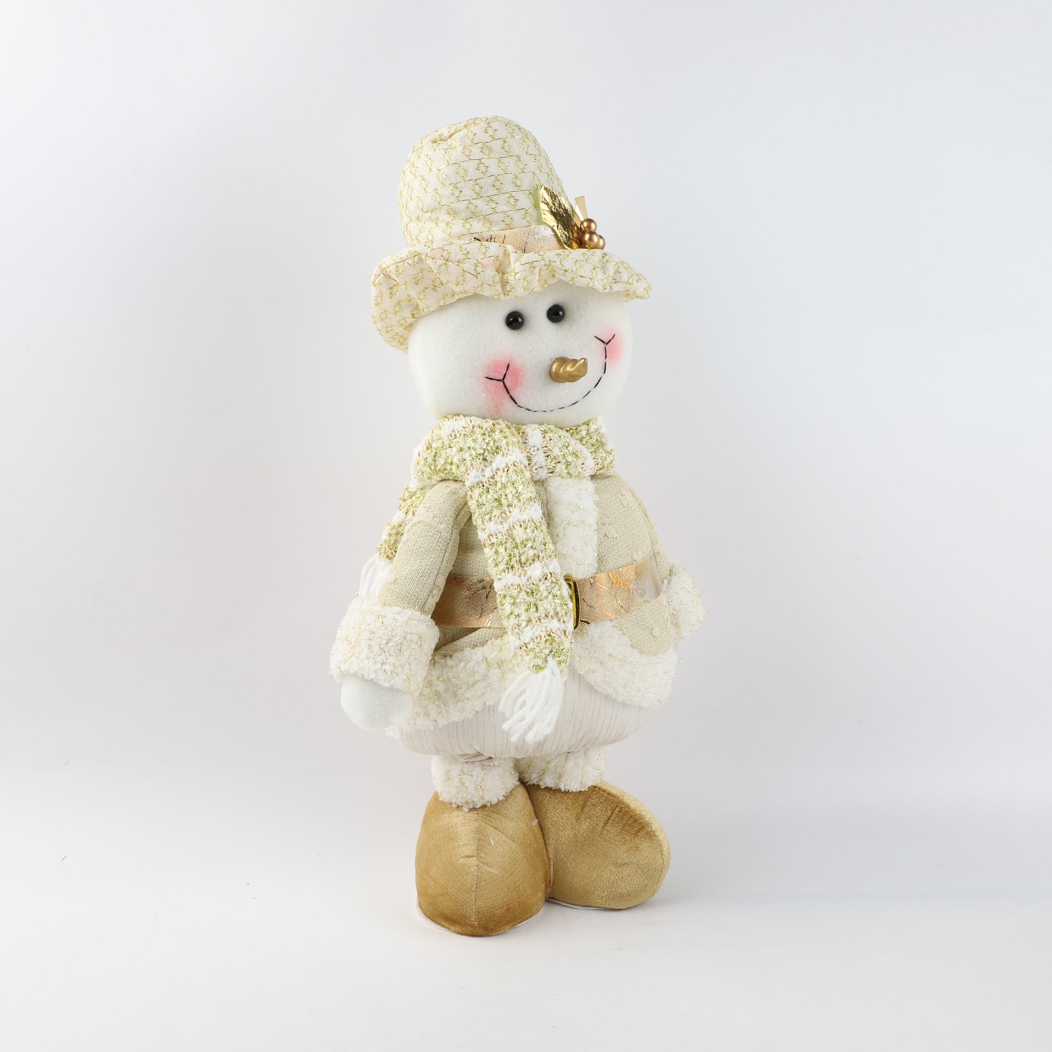 Muñeco Hombre Nieve Retractil Gold