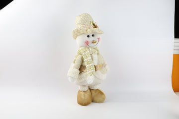 Muñeco Hombre Nieve Retractil Gold