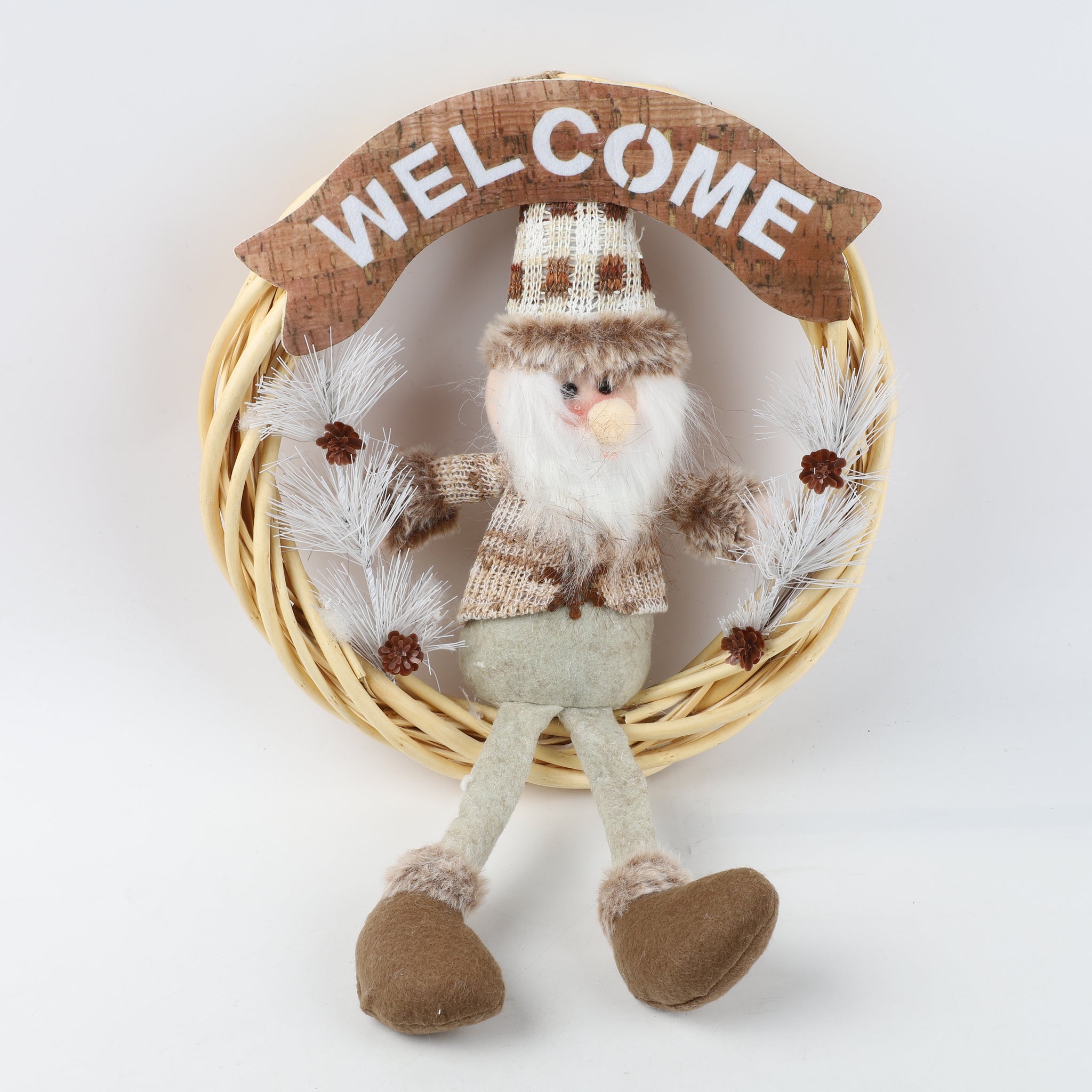 Papanoel Navideño para Puerta Gold