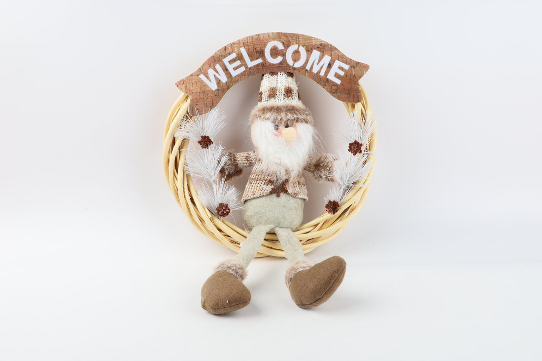 Papanoel Navideño para Puerta Gold