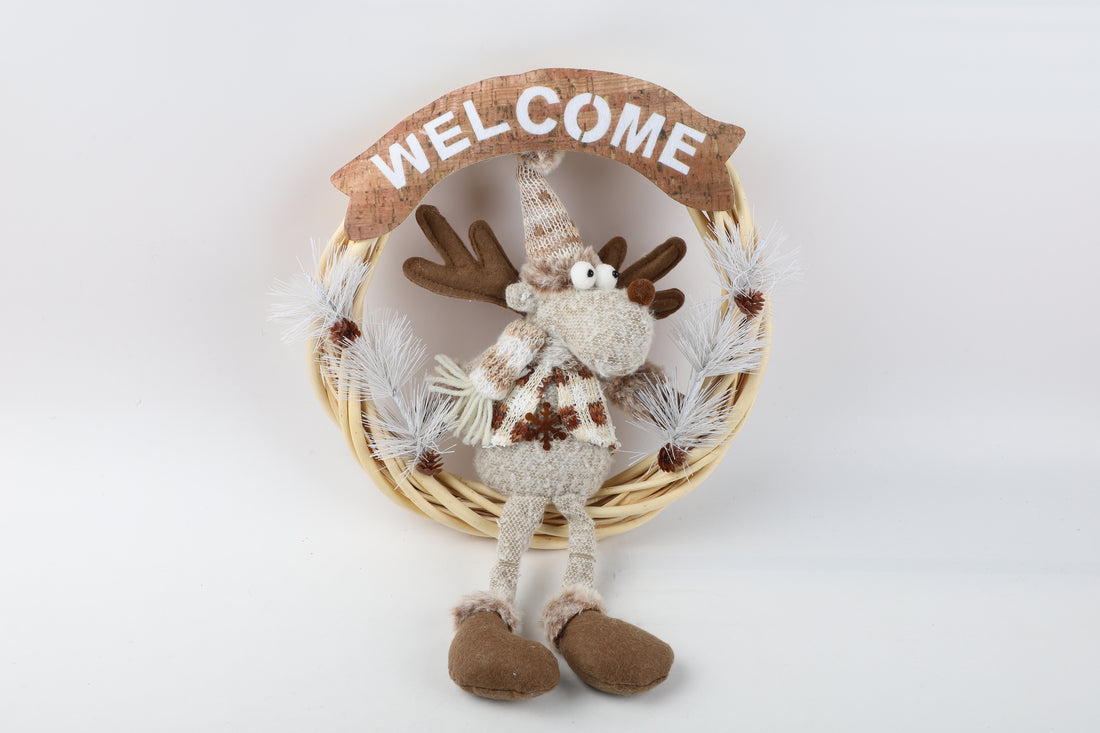 Reno Navideño para Puerta Gold