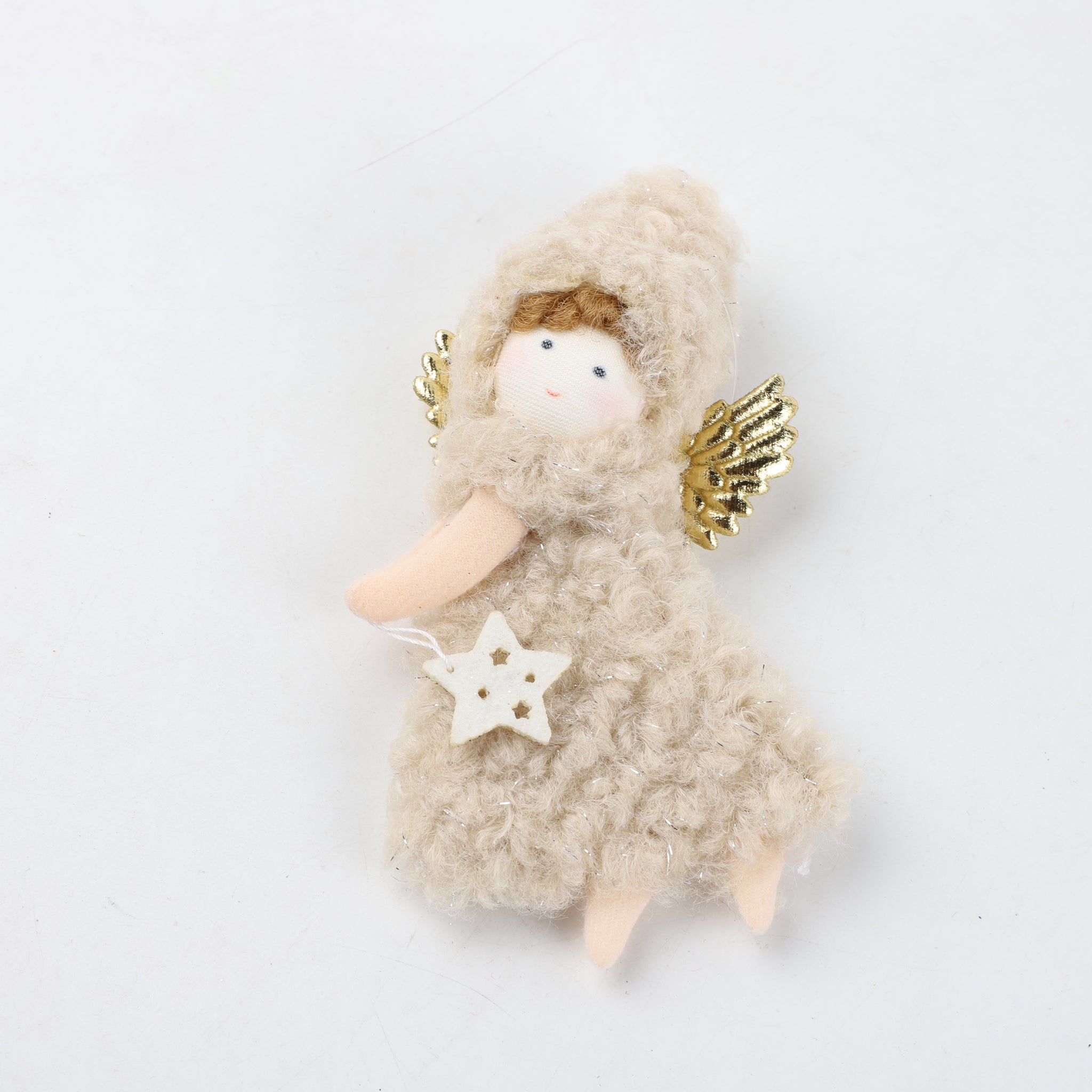Adorno Muñeca Navideña Gold