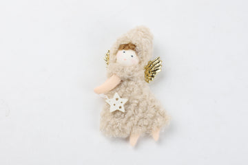 Adorno Muñeca Navideña Gold