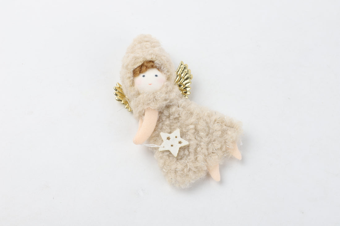 Adorno Muñeca Navideña Gold