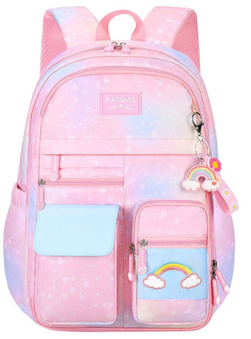 Mochila niña arcoiris