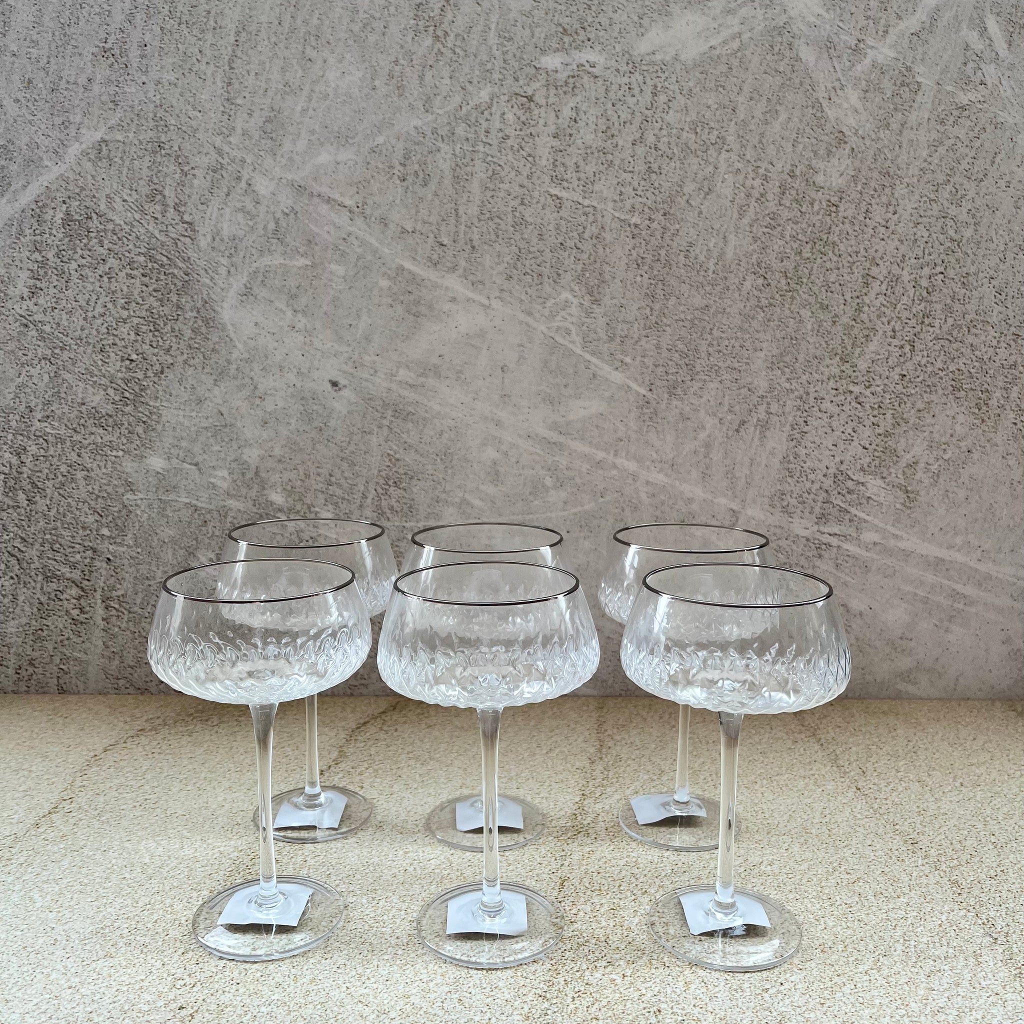 Set x 6 Copas de champagne bajas