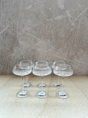 Set x 6 Copas de champagne bajas