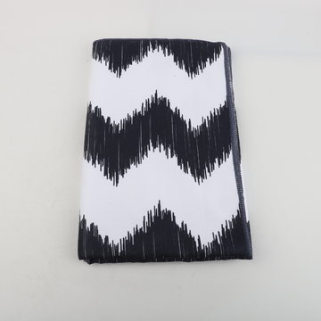 Toalla de Playa Diseño Rayas Blanco/Negro