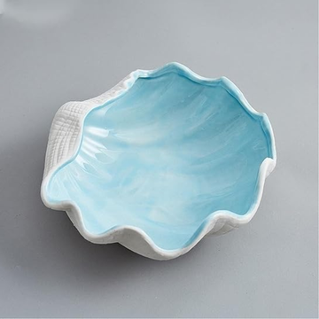 Adorno Conchita Azul y Blanco