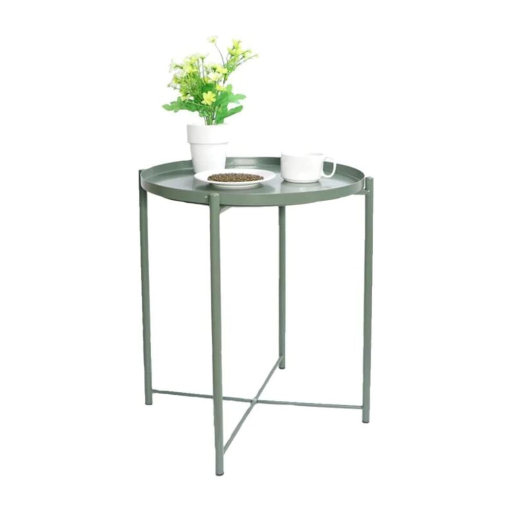 Mesa Auxiliar Gris de Acero