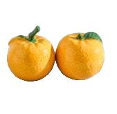 Adorno Par De Naranjas De Ceramica