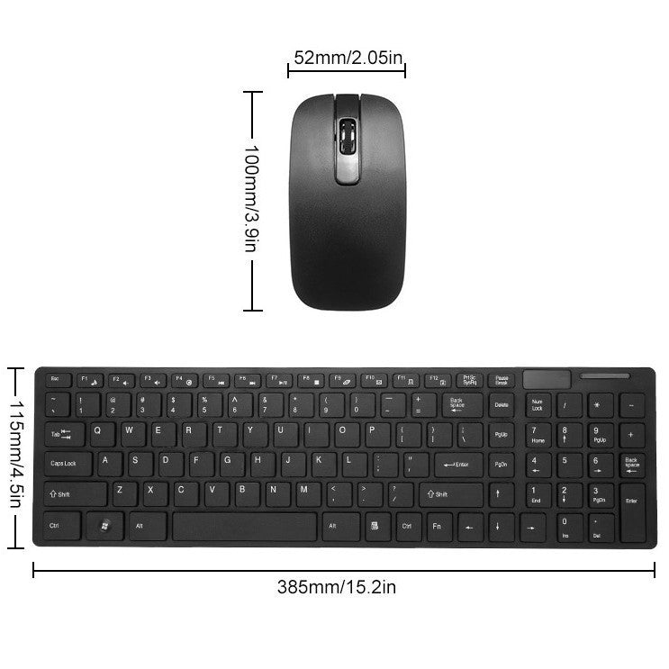 Set de Teclado y Mouse Inalámbrico