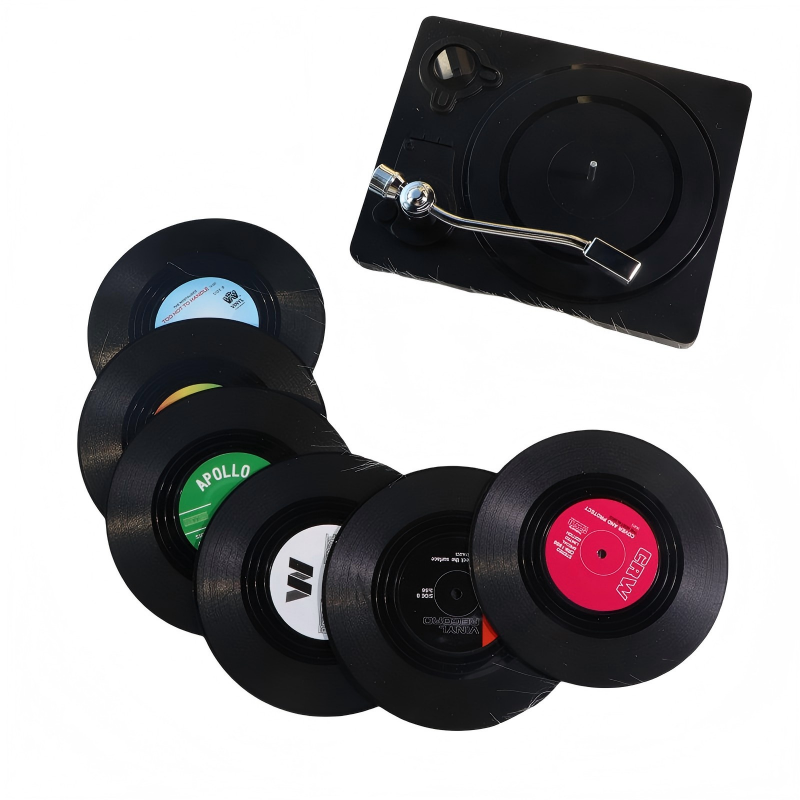 Set de 7 Posavasos Diseño Vinil