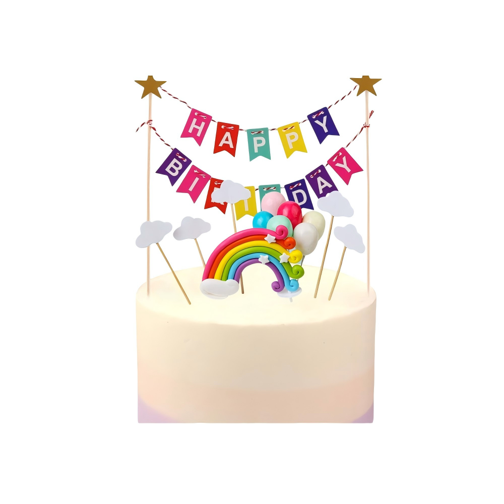 Decoración para Tortas 'Happy Birthday'