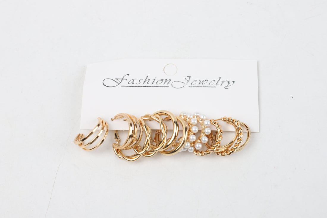 Set de 24 Aretes Dorados