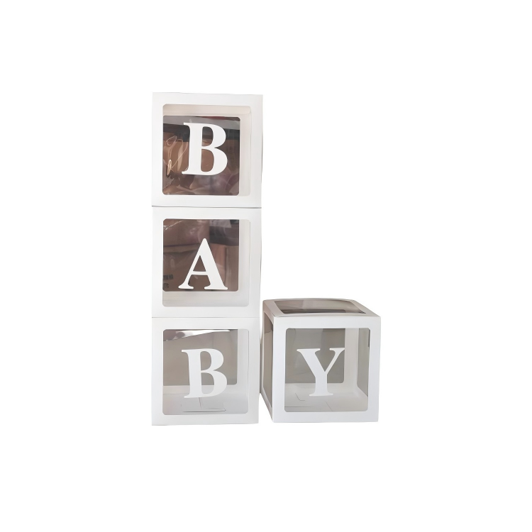 Juego de 4 Cajas Decorativas 'Baby'