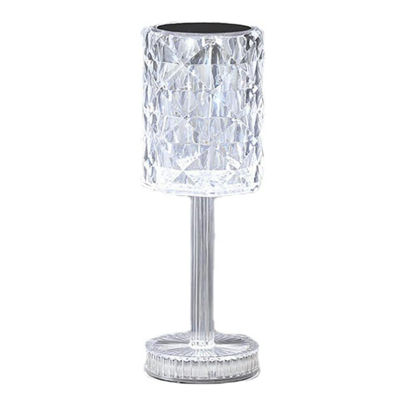 Lámpara de Mesa Portátil USB Diamante Transparente