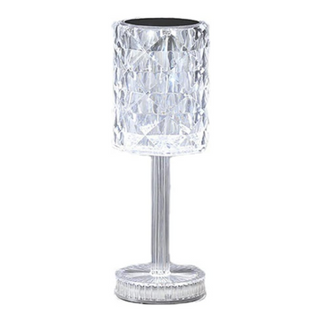Lámpara de Mesa Portátil USB Diamante Transparente