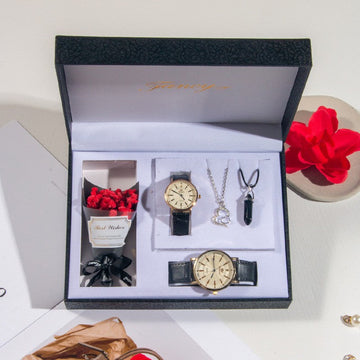 Set de accesorios y rosas