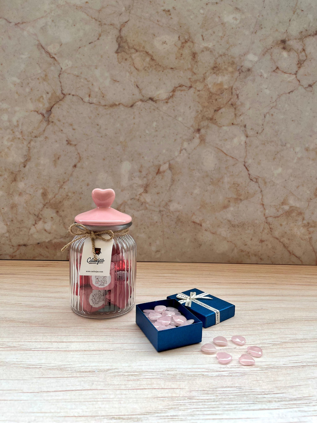 Pack Corazones Rosados x 16 Catitejas