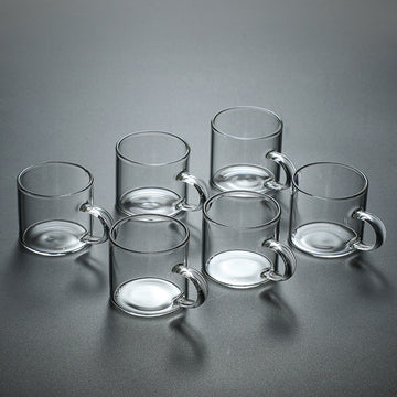 Set de 6 Tazas de Vidrio